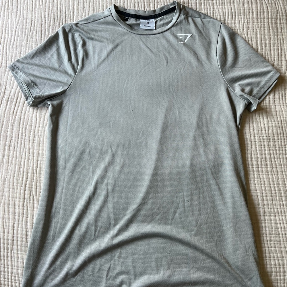 Gymshark Men's Short Sleeve Crew T-Shirt in Sage Green